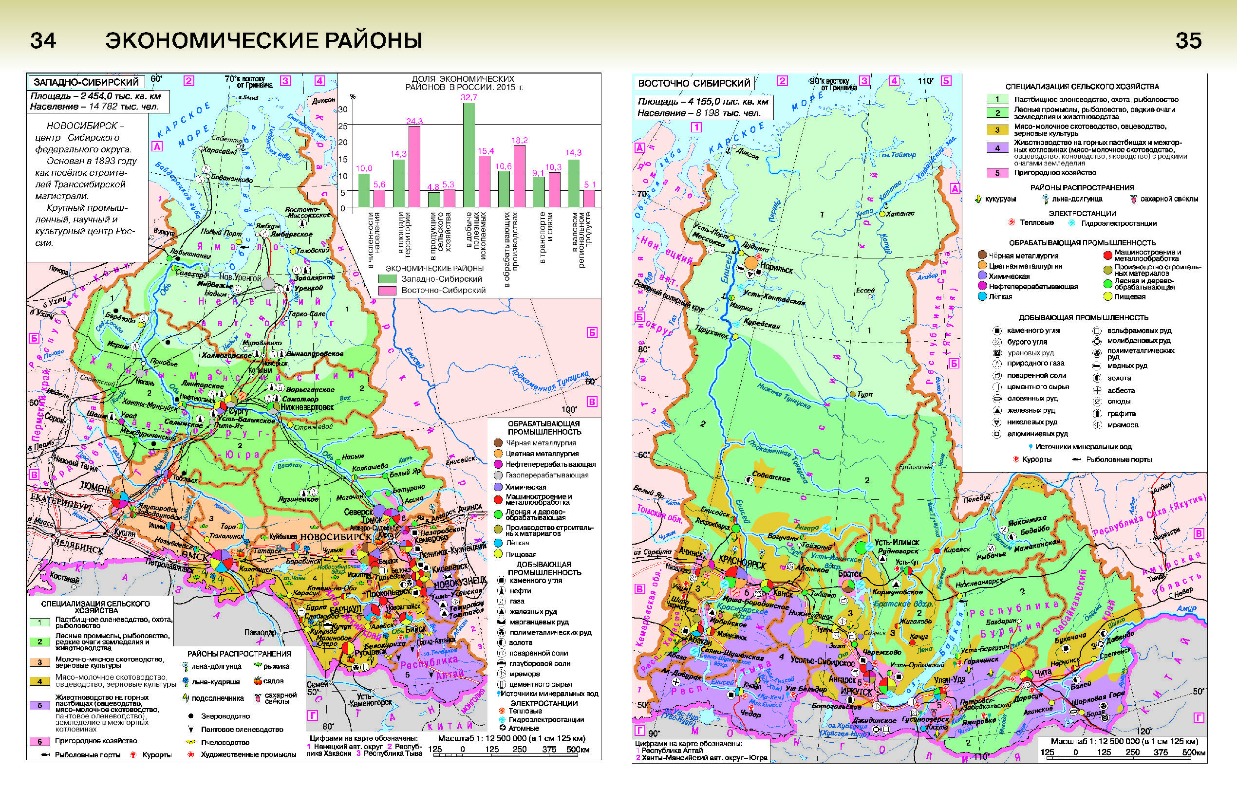 Экономическая и социальная география России. 9 класс — ШКОЛЬНЫЙ АТЛАС